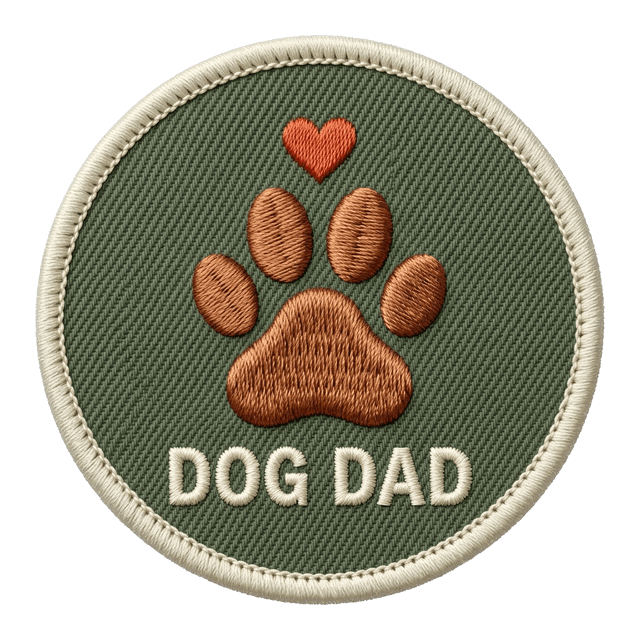 Dog dad badge
