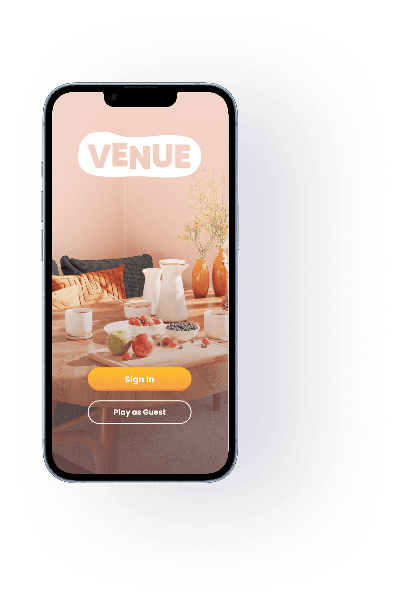 Venue app screen